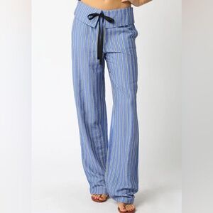 Zara Blue Striped Pant